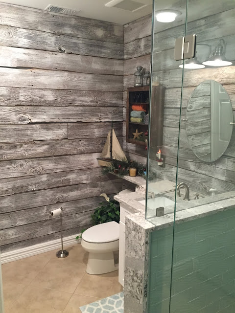 9 New Design inc custom bathroom wood and subway tile Genesee county